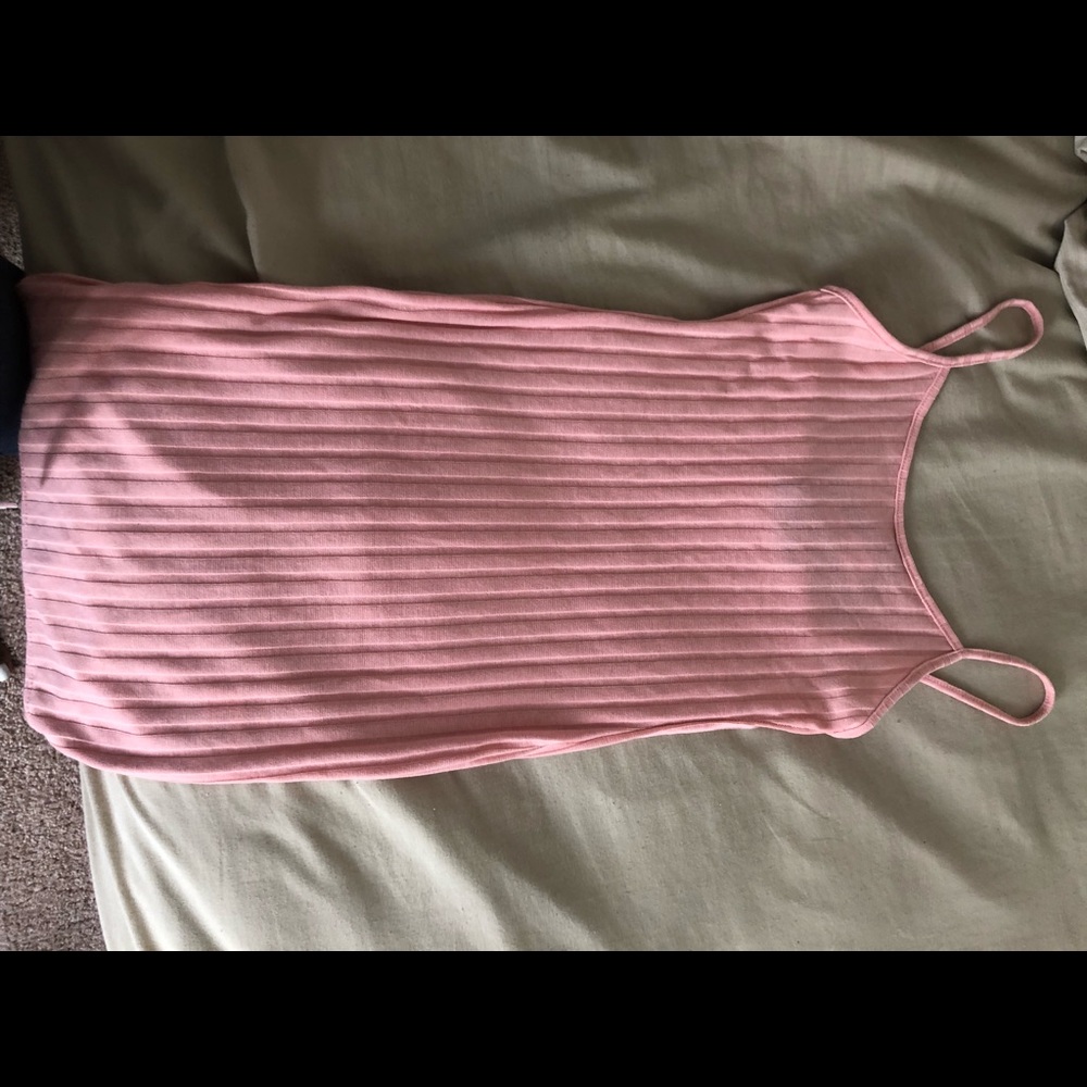 Pretty Little Thing Pink Ribbed Dress